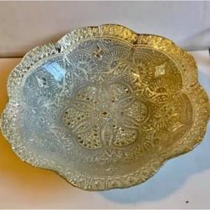 Silver overlay serving bowl